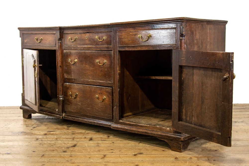 Antique 18th Century Oak Dresser Base View XII