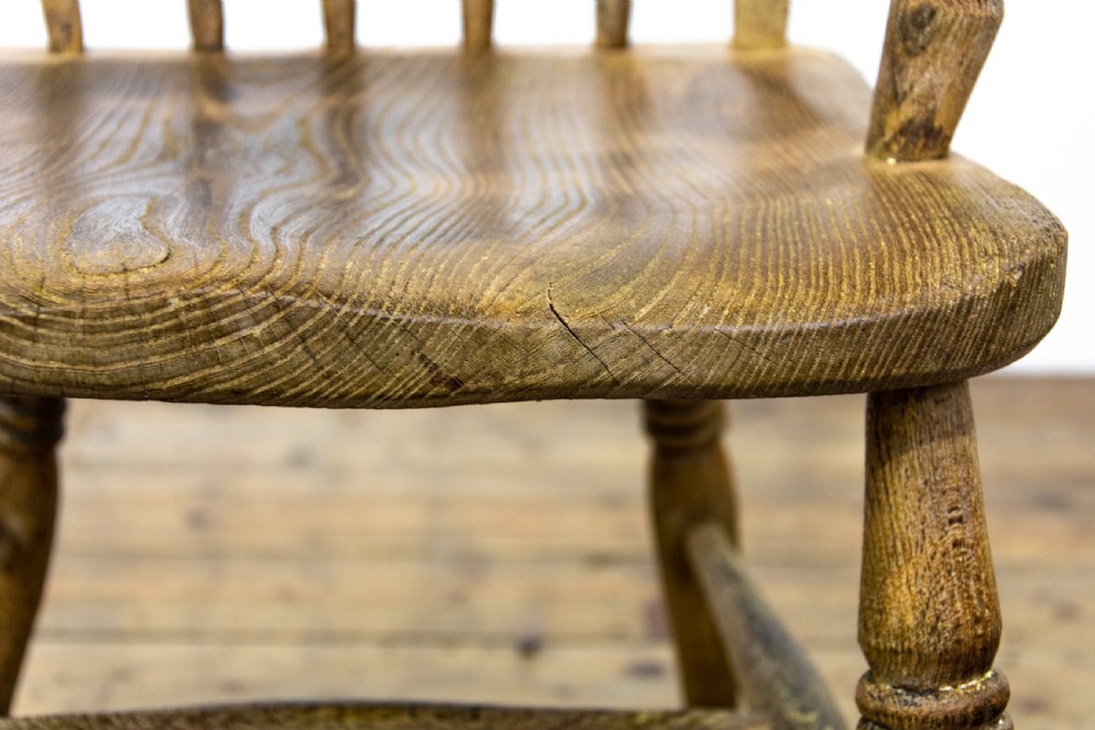 Antique Elm Windsor Armchair View VI