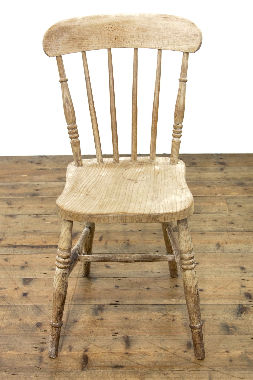 Set of Four Antique Farmhouse Kitchen Chairs View III