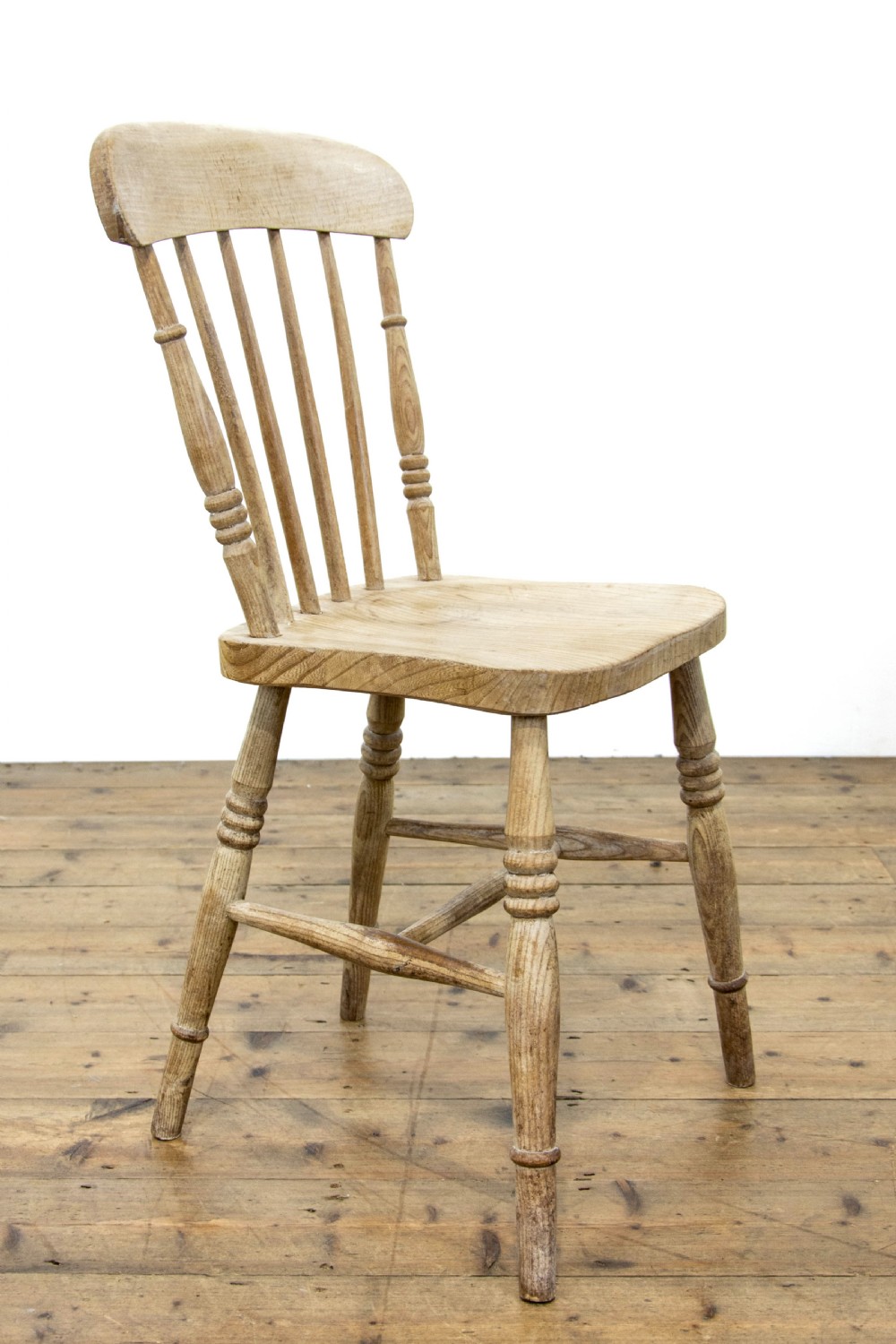 Set of Four Antique Farmhouse Kitchen Chairs View IV