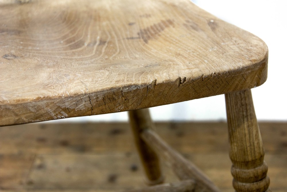Set of Six Antique Farmhouse Kitchen Chairs View II