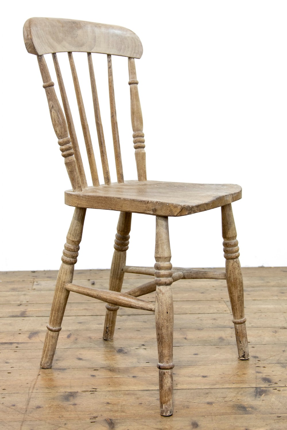Set of Six Antique Farmhouse Kitchen Chairs View V