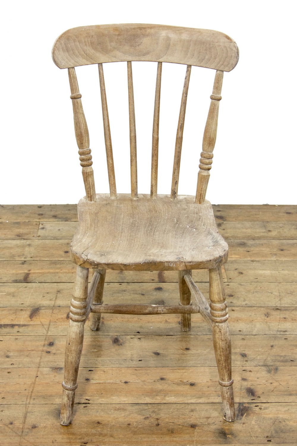 Set of Six Antique Farmhouse Kitchen Chairs View VI