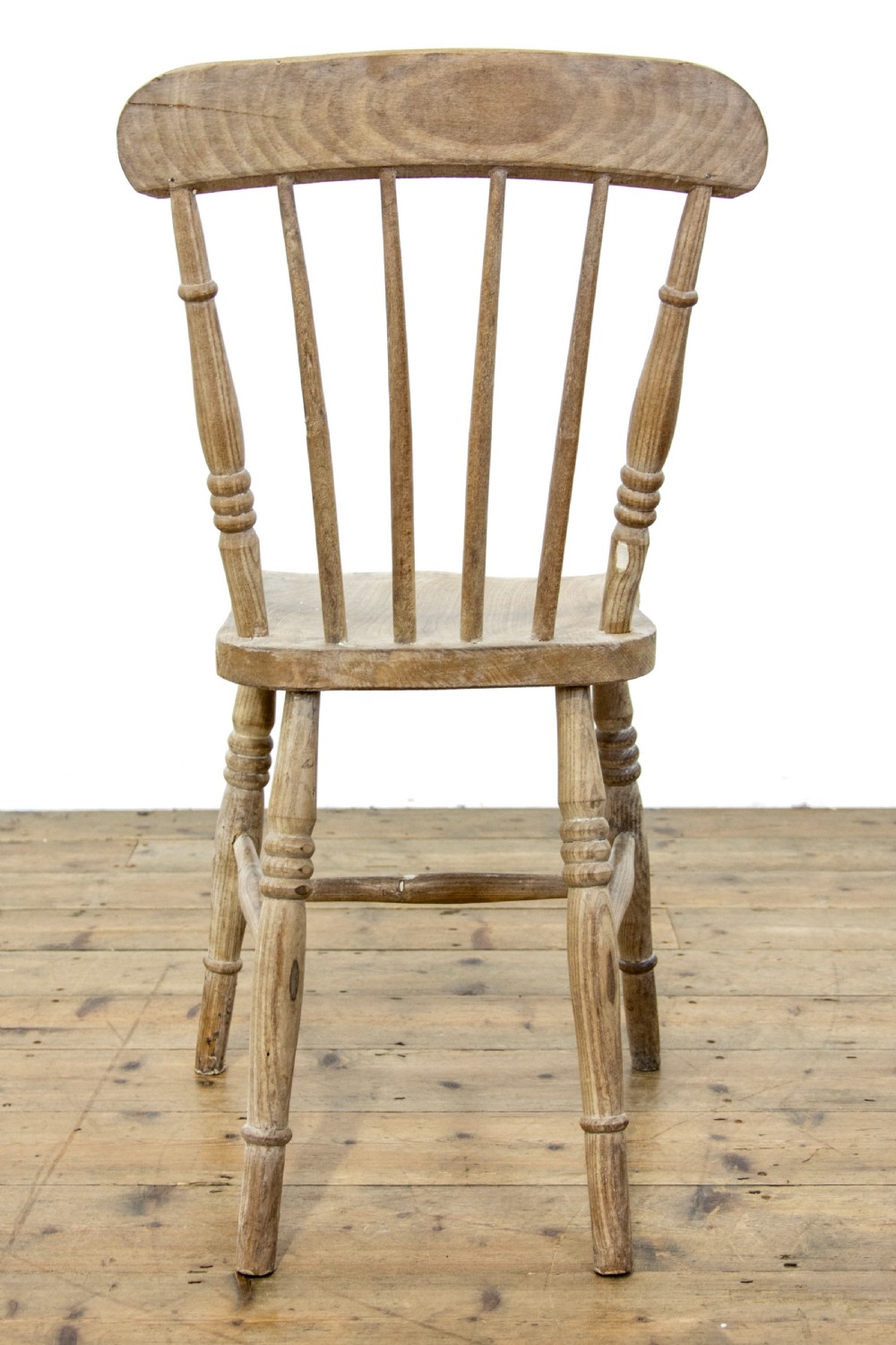 Set of Six Antique Farmhouse Kitchen Chairs View IX