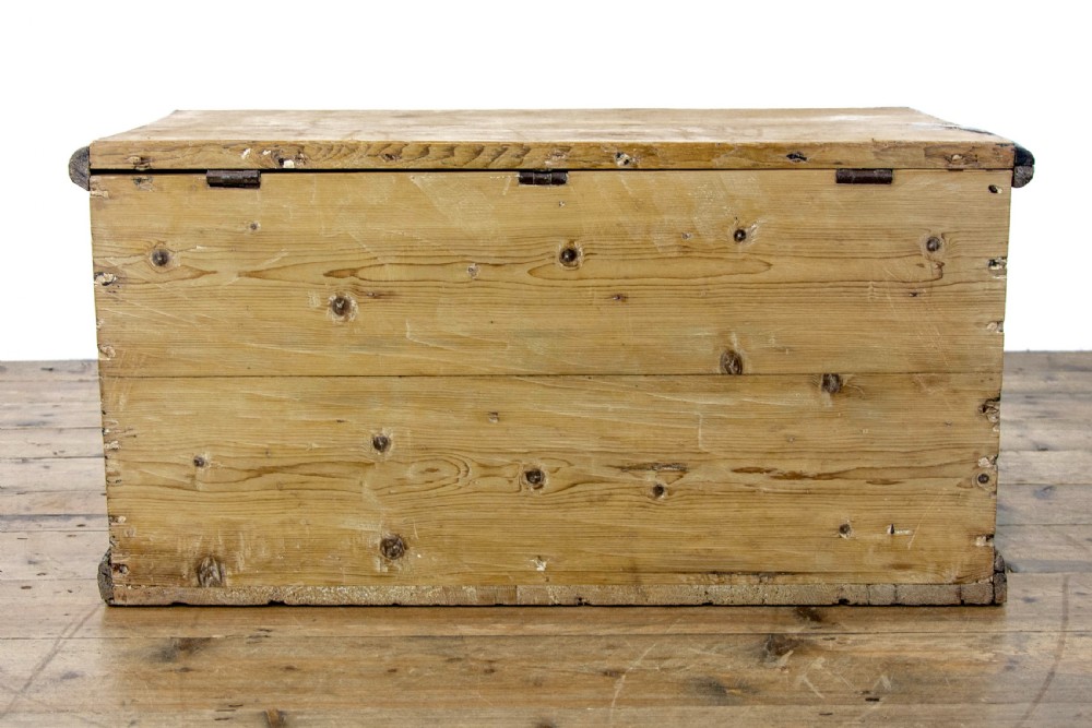 Small Rustic Antique Pine Blanket Box View VIII