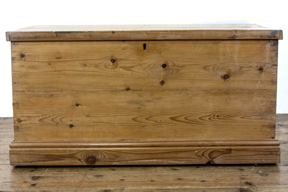 Antique Pine Blanket Box or Trunk View III