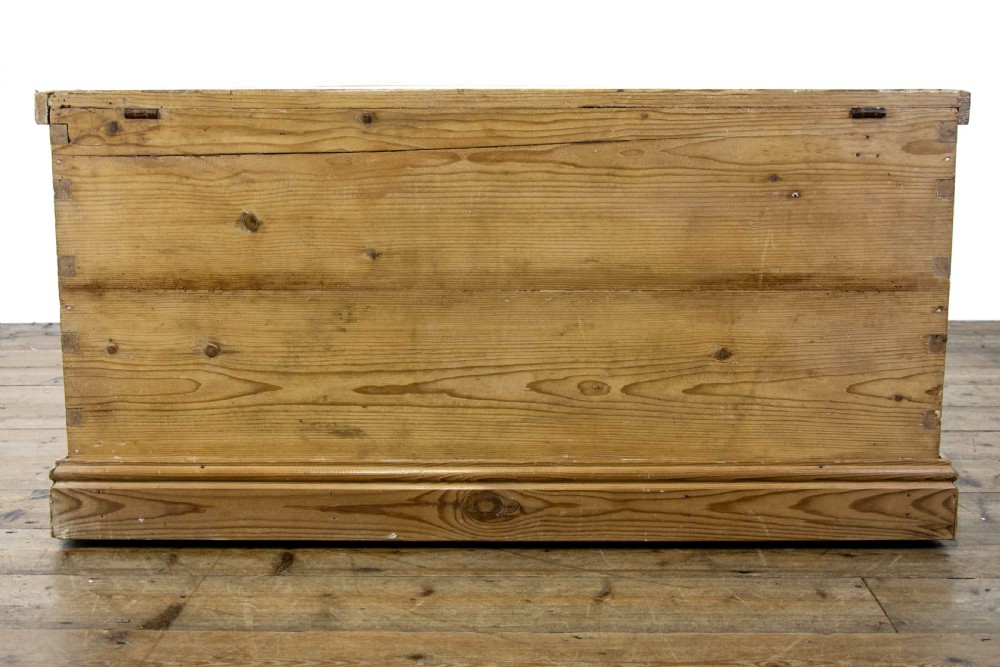 Antique Pine Blanket Box or Trunk View VII