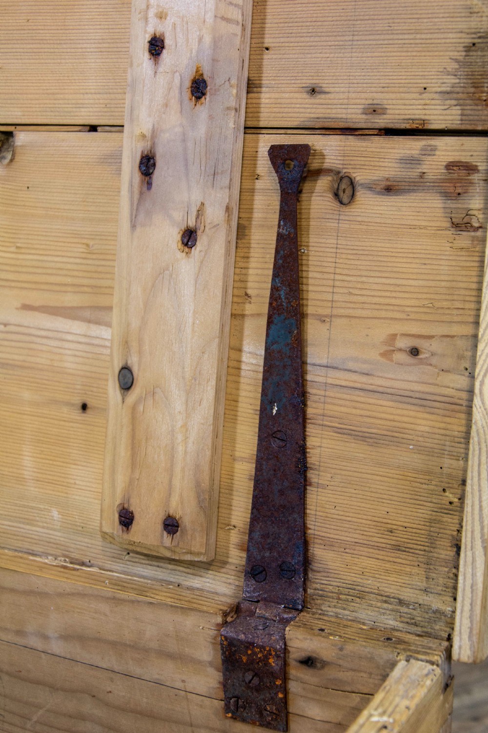 Antique Pine Blanket Box or Trunk View X