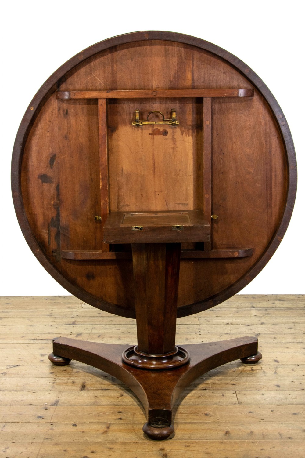 Victorian Mahogany Tilt Top Table View V