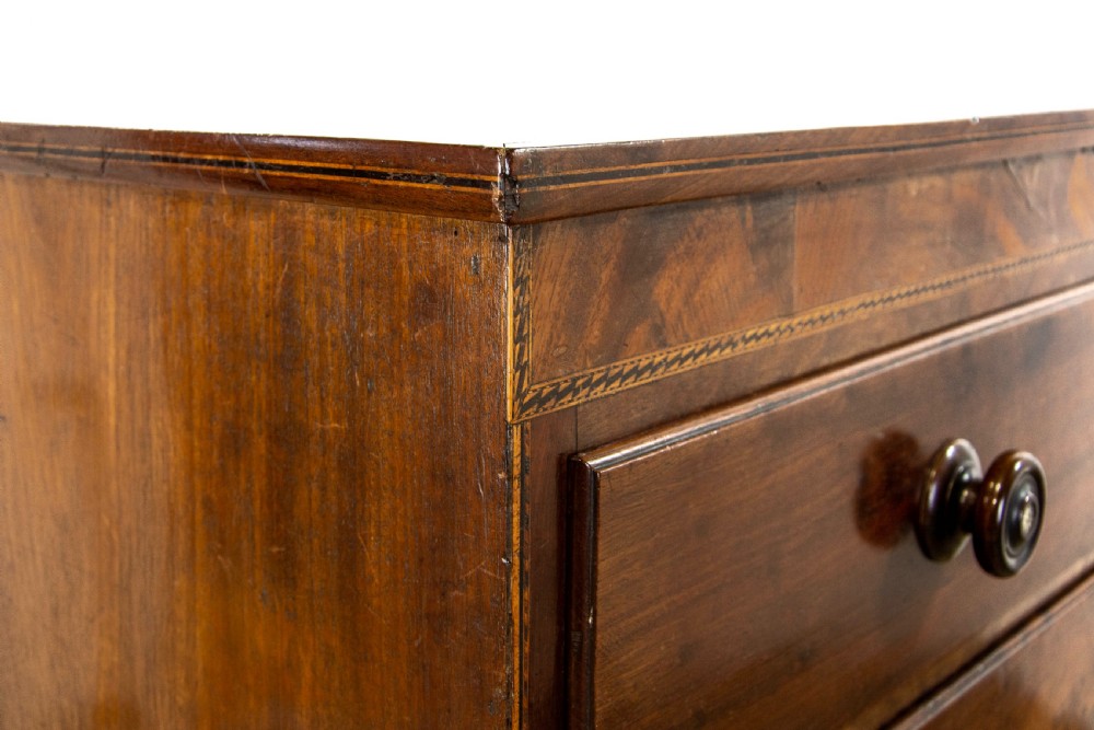 Antique Inlaid Mahogany Chest of Drawers View V