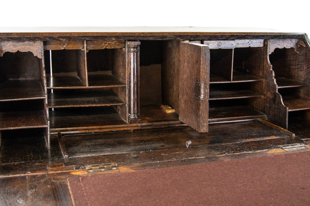 Antique Carved Oak Bureau View VII
