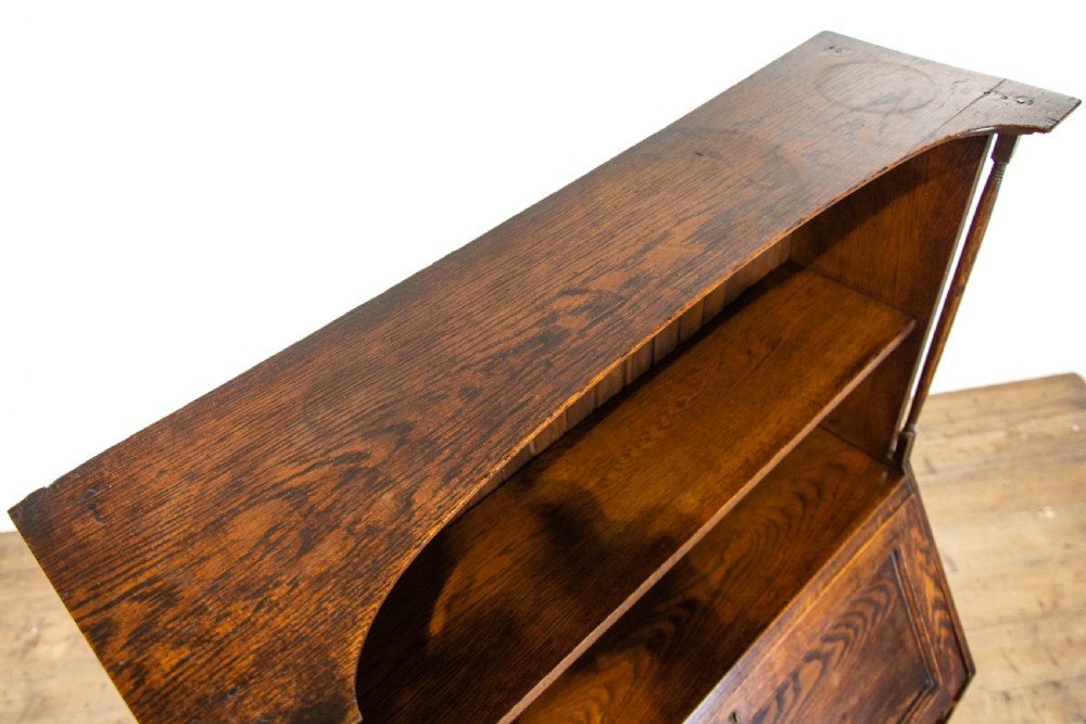 Arts and Crafts Oak Bookcase Bureau View XI