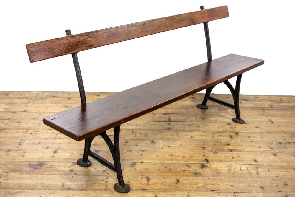 Antique Railway Station Bench View II