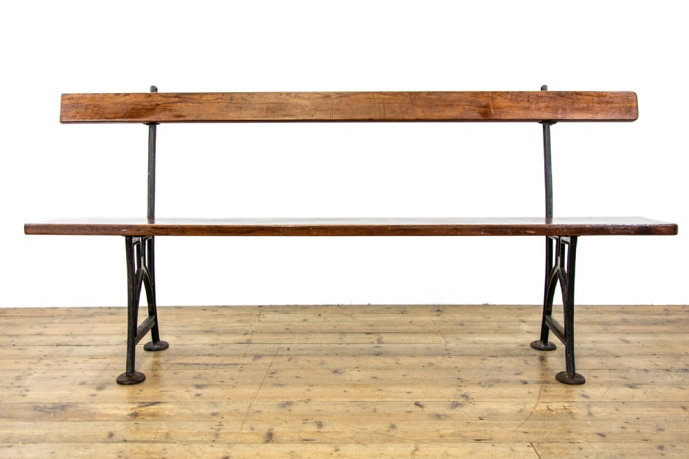 Antique Railway Station Bench View V