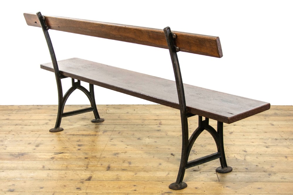 Antique Railway Station Bench View IX