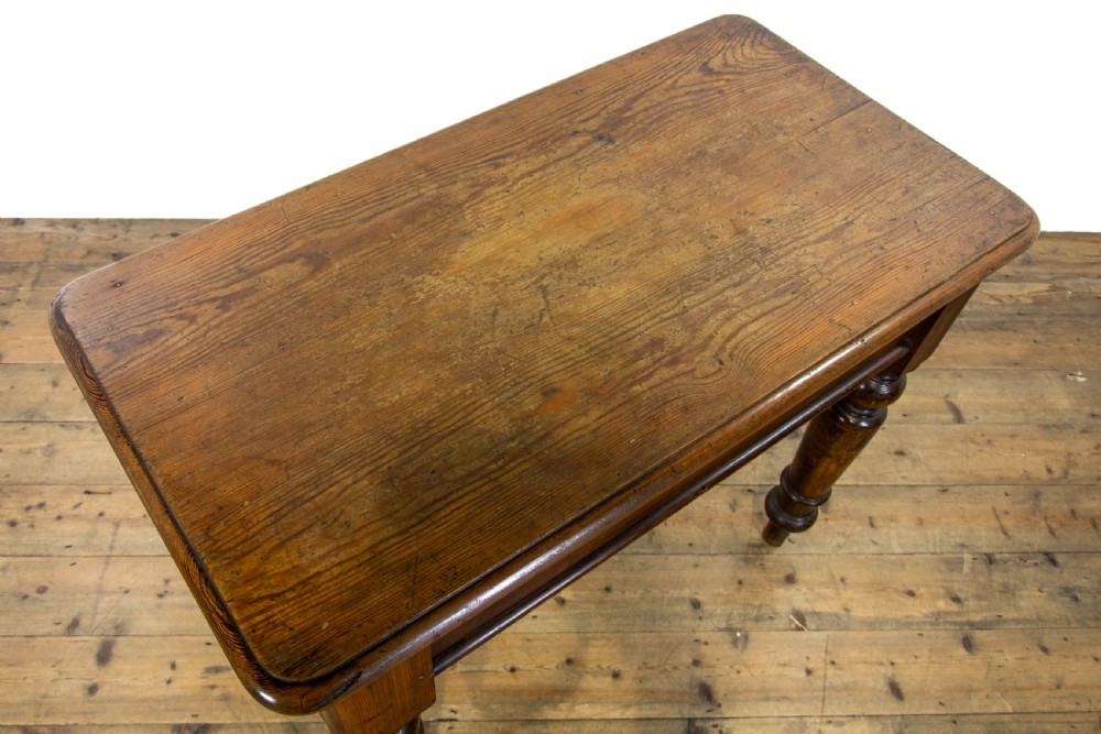 Small Antique Pitch Pine Table View IV