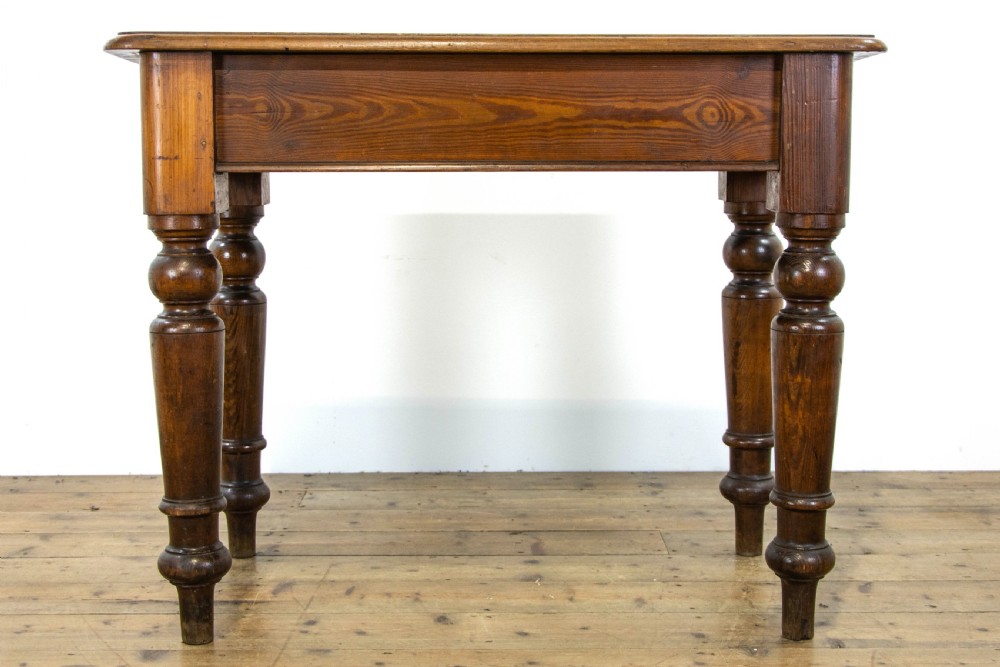 Small Antique Pitch Pine Table View V