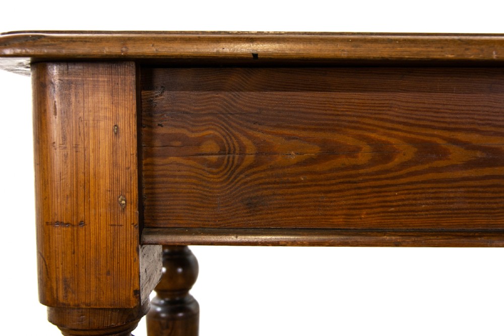 Small Antique Pitch Pine Table View VI