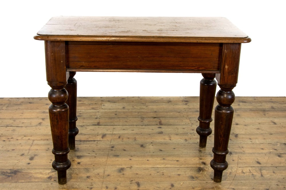 Small Antique Pitch Pine Table View IX