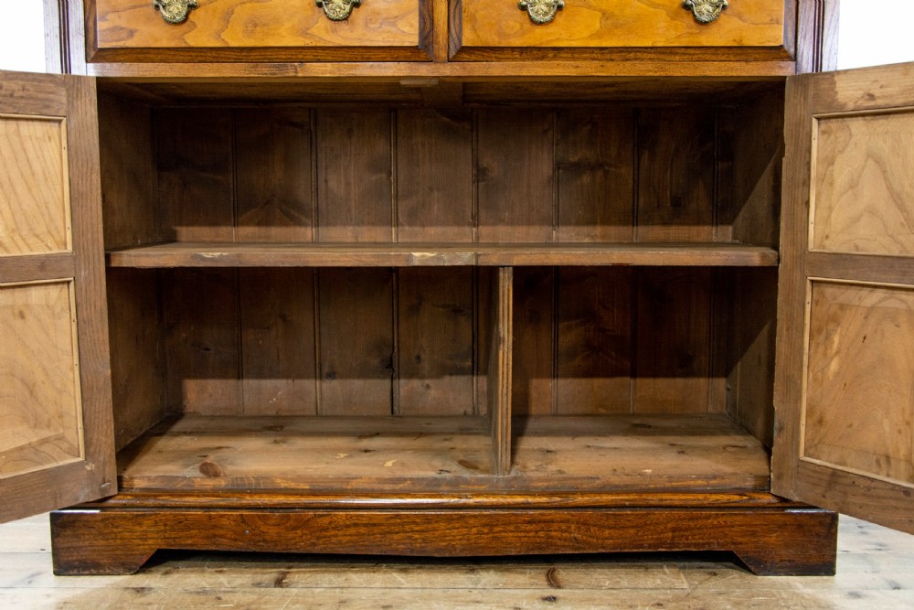 Large Antique Oak and Elm Sideboard View V