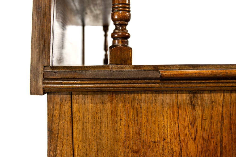 Large Antique Oak and Elm Sideboard View X