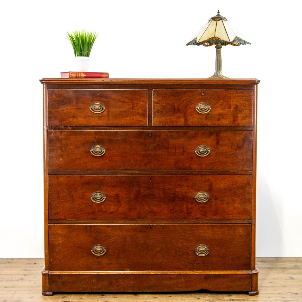 Large Antique Mahogany Chest of Drawers