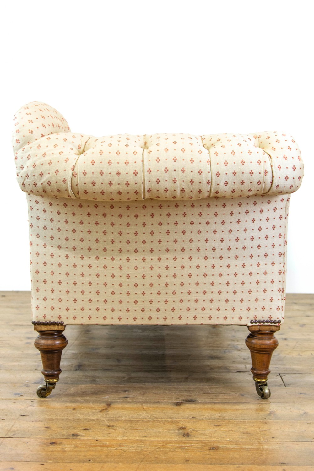 Antique Victorian Chaise Lounge View IX