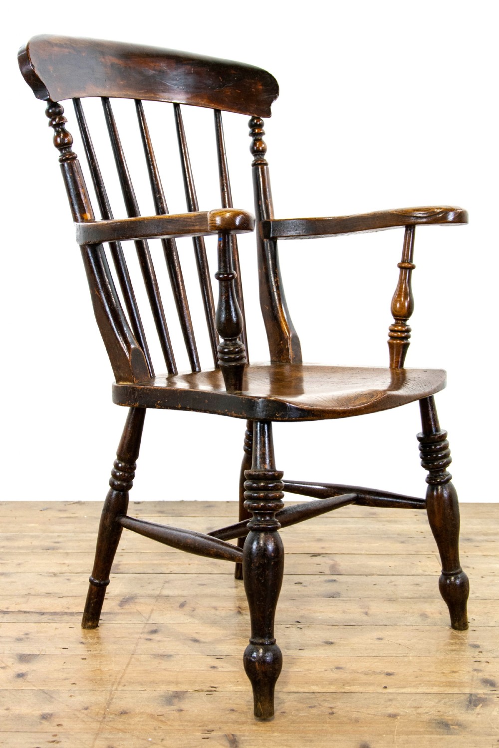 Antique Ash and Elm Windsor Armchair View III