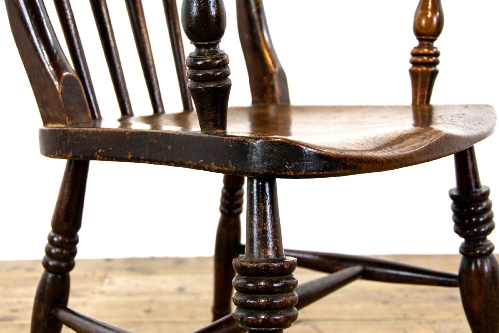 Antique Ash and Elm Windsor Armchair View IV