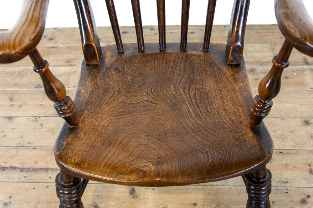 Antique Ash and Elm Windsor Armchair View VI