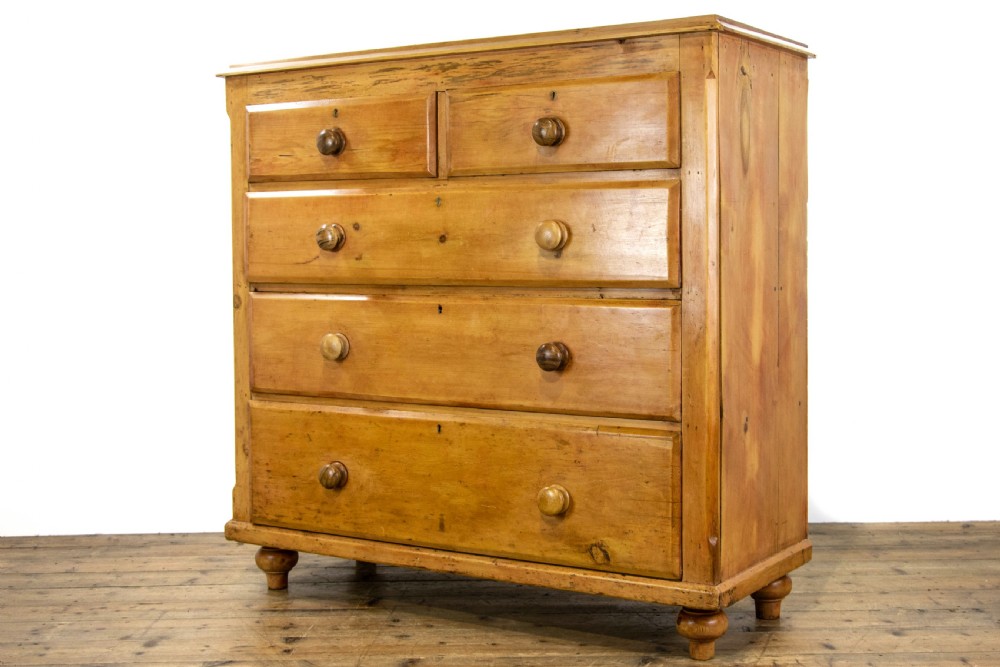 Large Antique Pine Chest of Drawers View VII