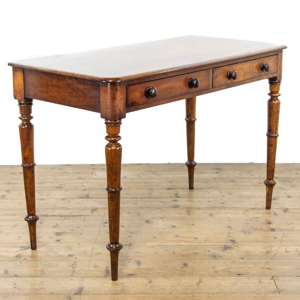 Antique Mahogany Side Table with Drawers
