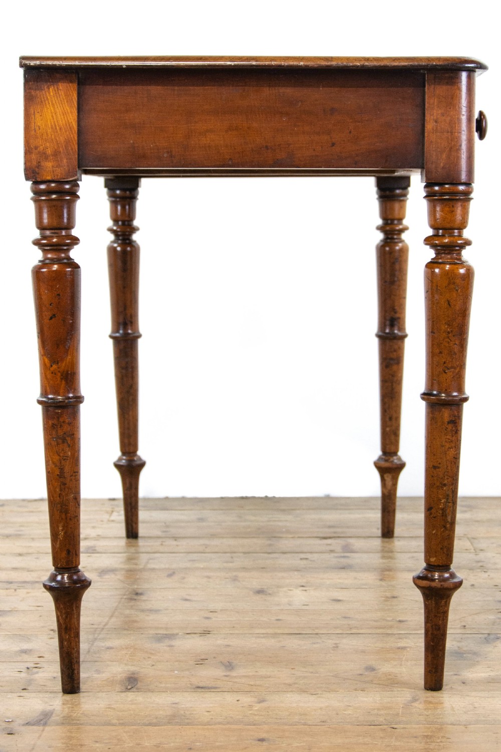 Antique Mahogany Side Table with Drawers View V