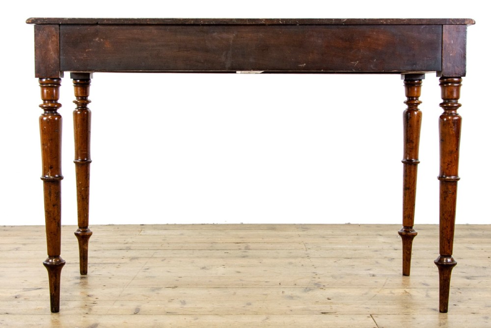 Antique Mahogany Side Table with Drawers View VI