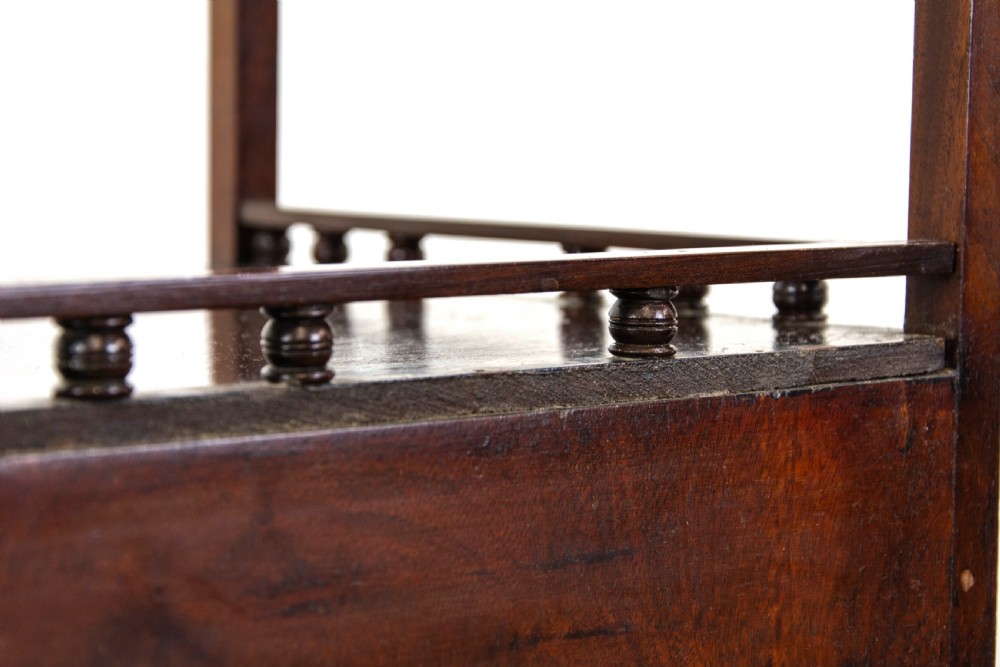 Antique Mahogany Corner Washstand View X