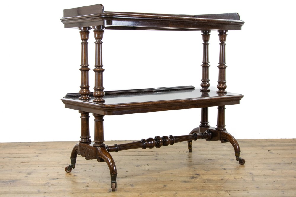 Victorian Mahogany Two Tier Trolley or Buffet View V