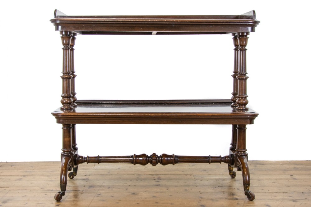 Victorian Mahogany Two Tier Trolley or Buffet View VI