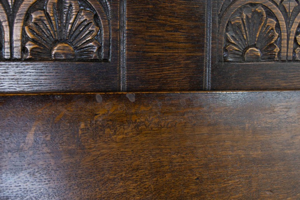 Antique Oak Monk’s Bench  View V