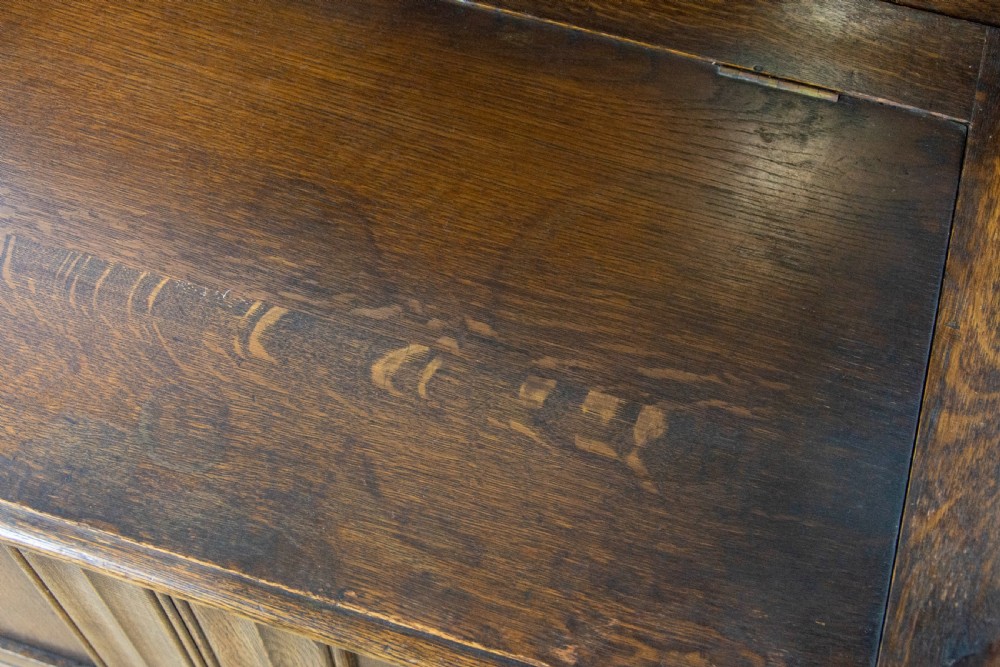 Antique Oak Monk’s Bench  View VII