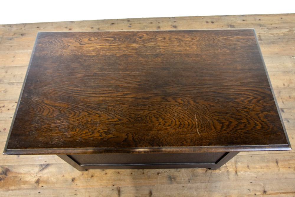 Antique Oak Monk’s Bench  View XII