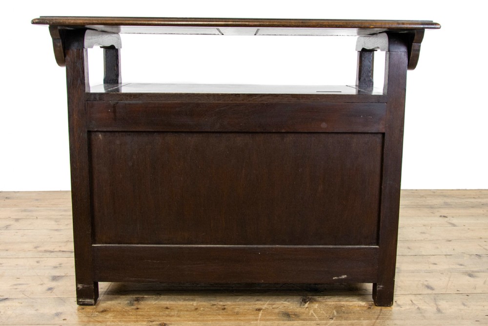 Antique Oak Monk’s Bench  View XIII