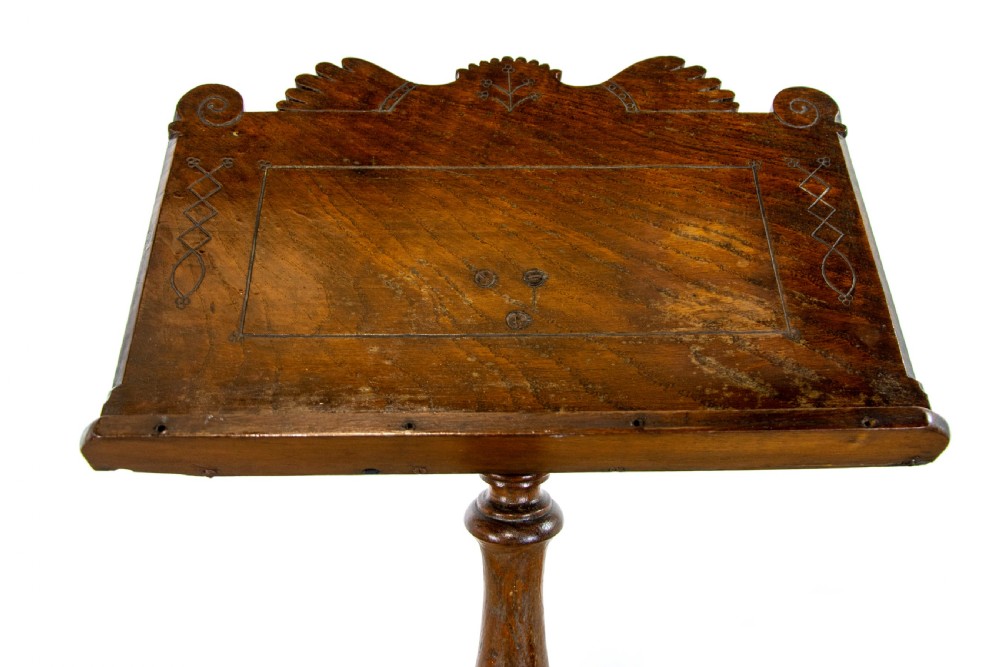 Antique Oak Lectern or Book Stand  View IV