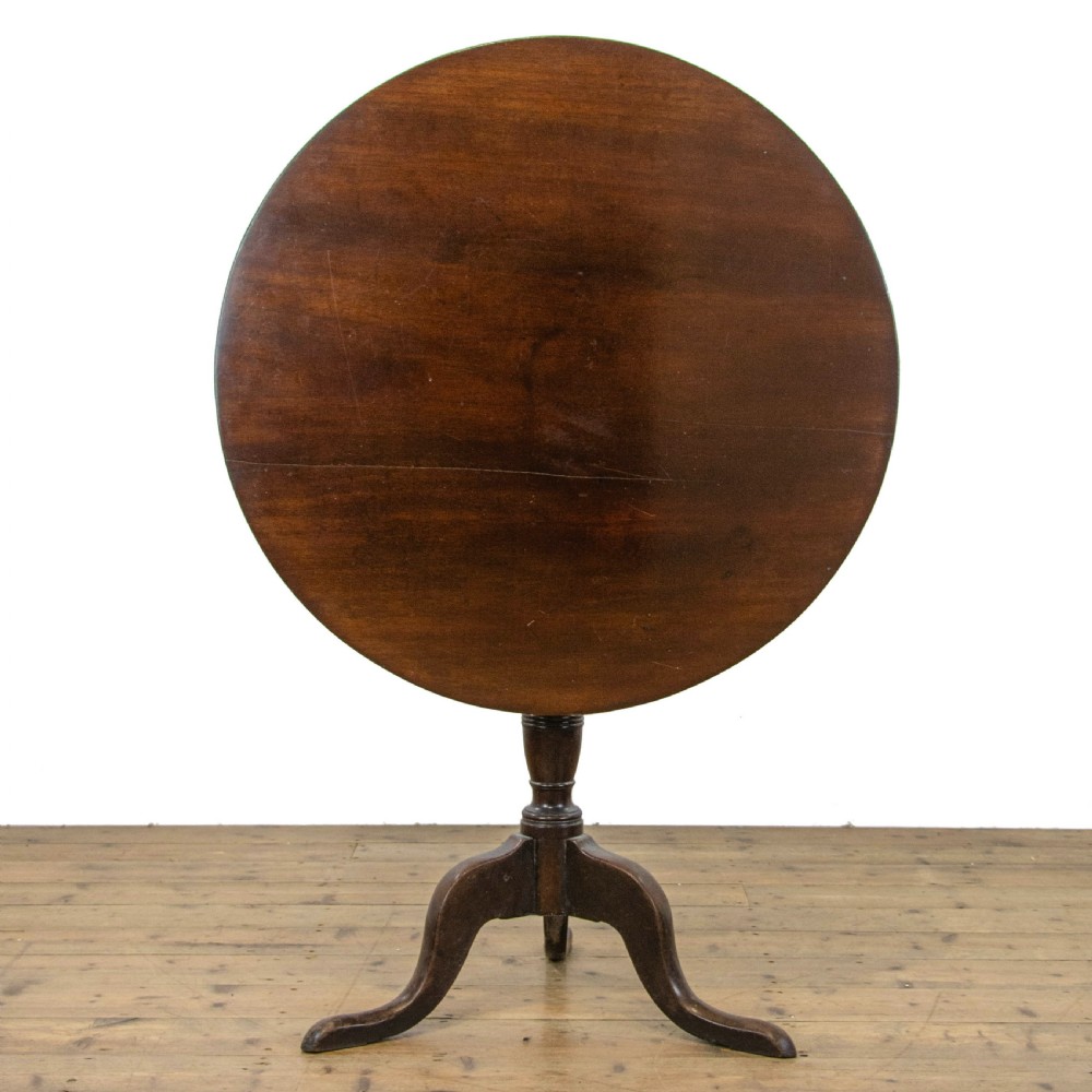 19th Century Mahogany Tilt Top Pillar Table