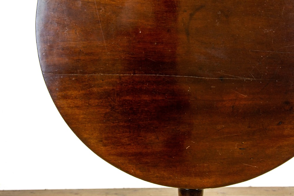 19th Century Mahogany Tilt Top Pillar Table View II