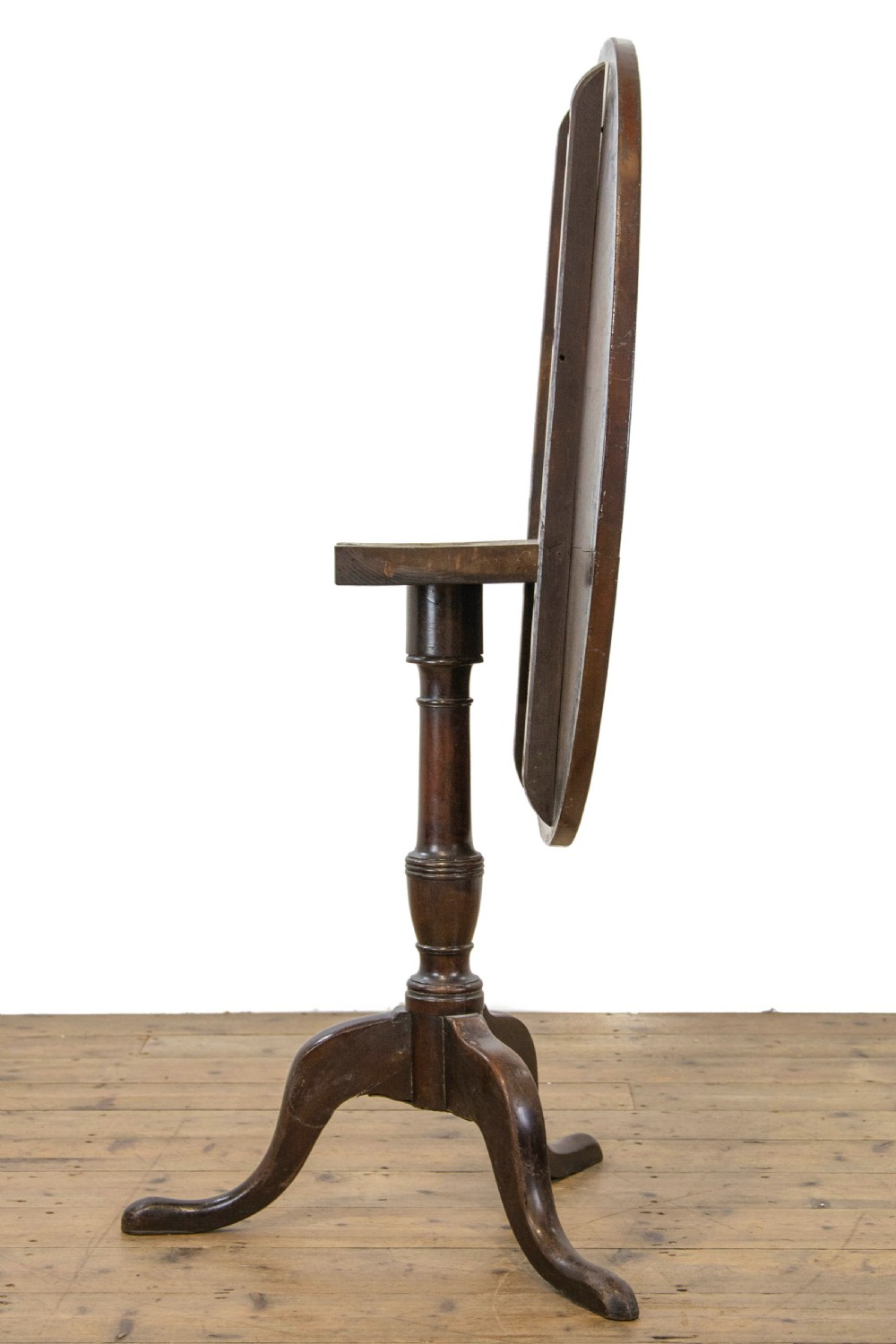 19th Century Mahogany Tilt Top Pillar Table View IV