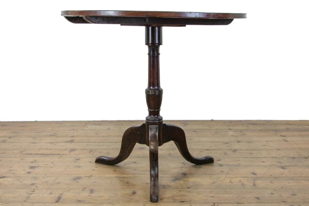 19th Century Mahogany Tilt Top Pillar Table View VII