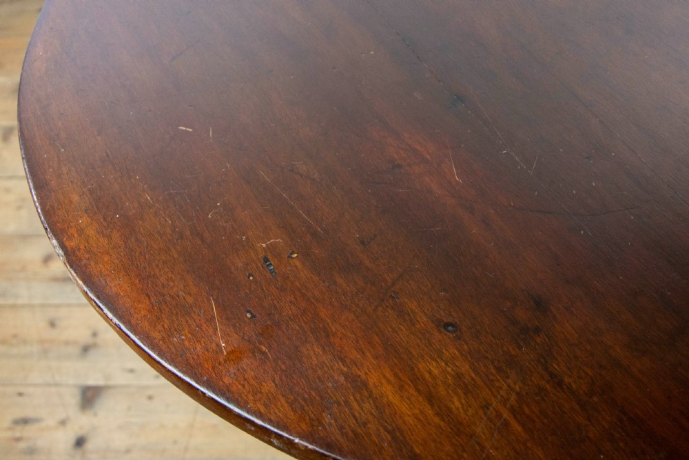 19th Century Mahogany Tilt Top Pillar Table View VIII