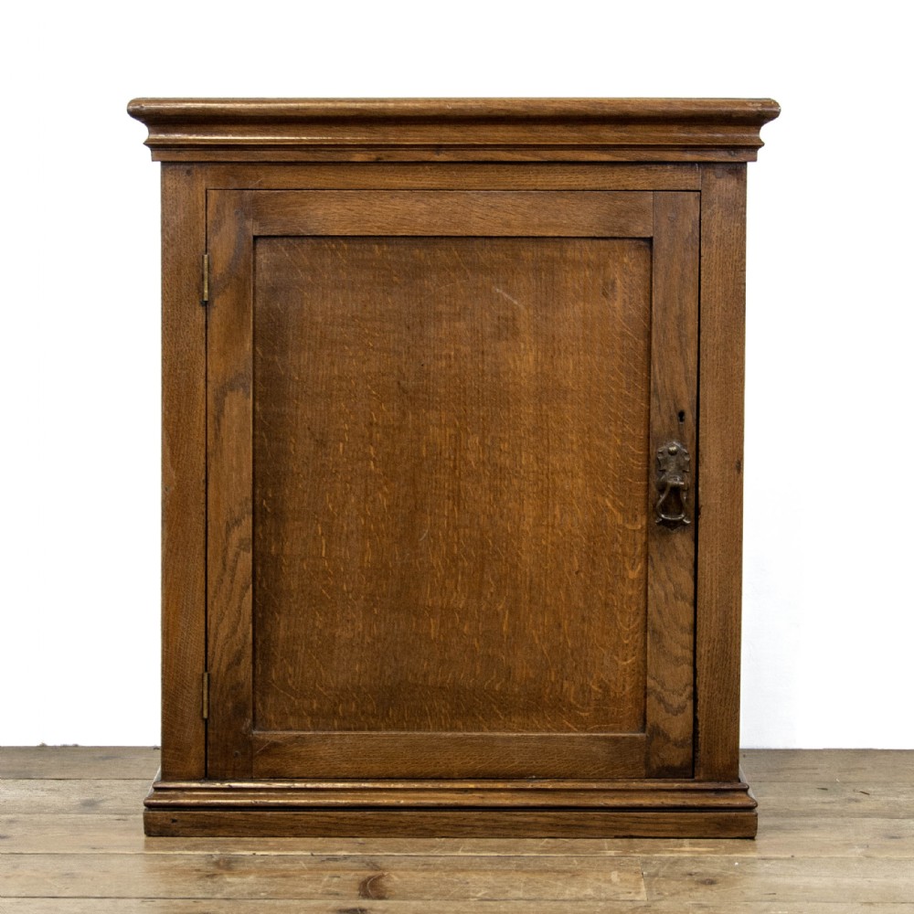 Small Antique Oak Hanging Cupboard