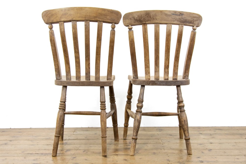 Pair of Similar Rustic Farmhouse Kitchen Chairs View VI