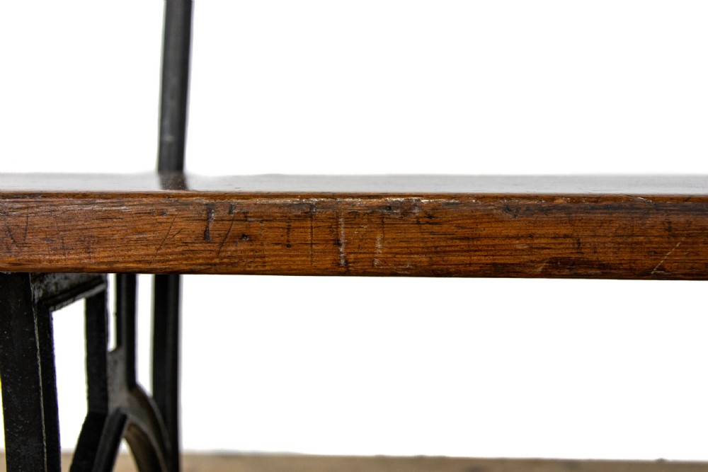 Antique Railway Station Bench View IV